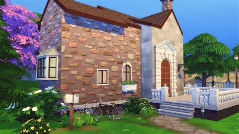University Starter House By Angerouge At Studio Sims Creation Sims 4