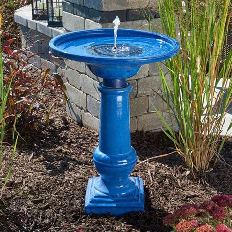 Place in your birdbath, birdbath sold separately. Athena Solar-On-Demand Ceramic Bird Bath Fountain ...