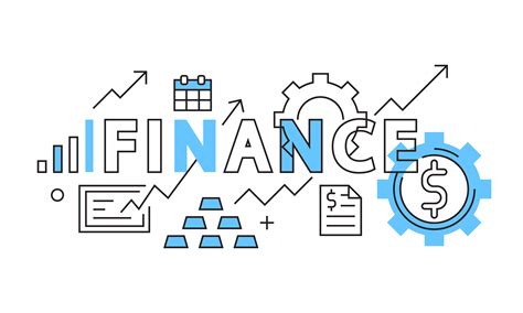 Finance Design Plat En Bleu Affaires Et Finances Illustration Dans Le