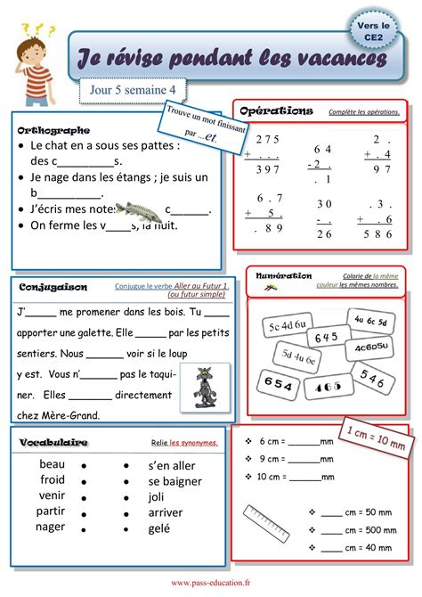 Exercices à imprimer d'additions niveau cp ce1 ce2 cm1 et cm2. Cahier De Vacances Gratuit A Imprimer 6Eme 5Eme - PrimaNYC.com