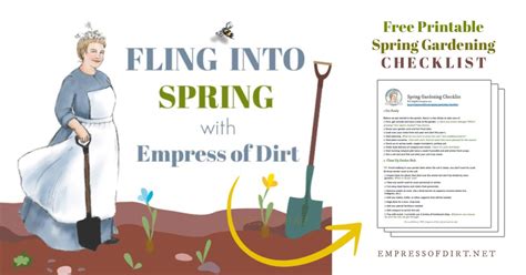 Spring Gardening Checklist Free Printable Empress Of Dirt