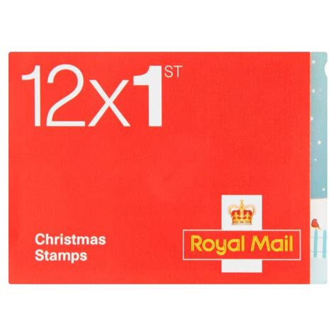 Royal Mail Christmas Stamps First Class Bk 12 Tesco Groceries
