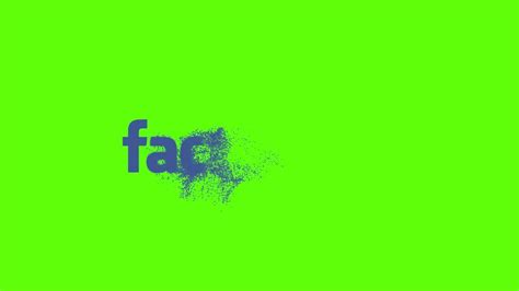 Facebook Logo Particle Reveal Hd Green Screen Effects Downloadable