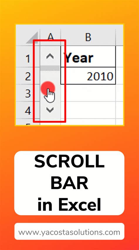 How To Add A Scroll Bar In Excel