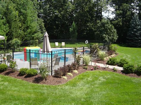 All Natural Landscapes Inground Pool Landscaping Landscaping Around Pool Backyard Pool