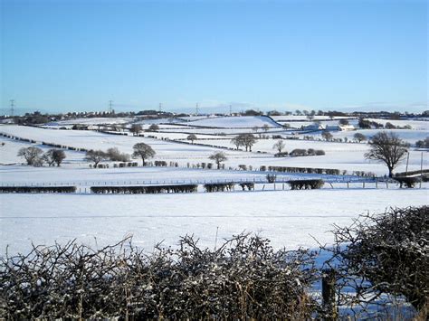 Snowy Fields Near Polnoon © Iain Thompson Geograph Britain And Ireland