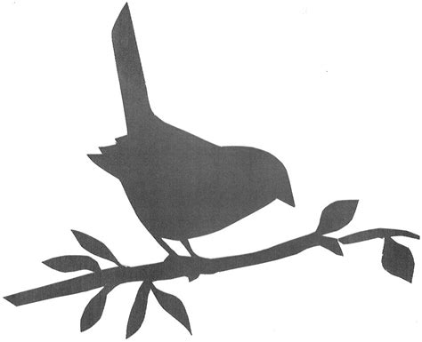 Bird Silhouette Template Clipart Best