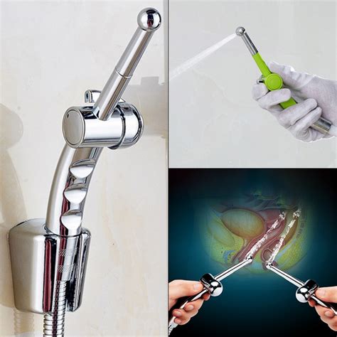 Enema Anal Cleaning Shower Butt Plug Enemator Gay Anal Cleaner Nozzle With Flow Regulator Shower
