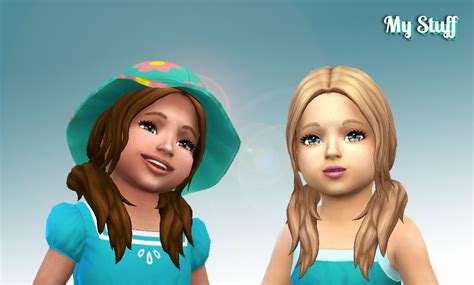 Sims 4 Hairs ~ Mystufforigin Loose Wavy For Toddlers