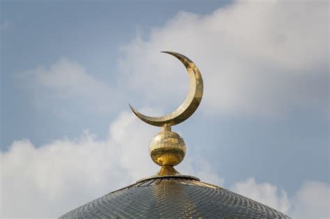 Islamic Moon The Sign On The Mosque Stock Photo Download Image Now