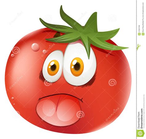 Tomato Face Expressions Vector Illustration 59071696