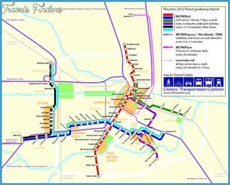 Houston Metro Map Travelsfinderscom