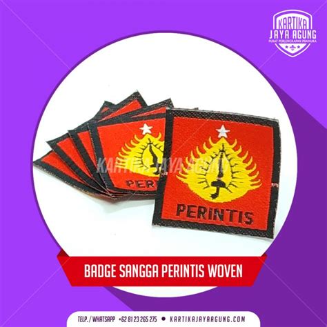 Badge Sangga Perintis Woven Kedai Pramuka Surabaya Kartika Jaya Agung
