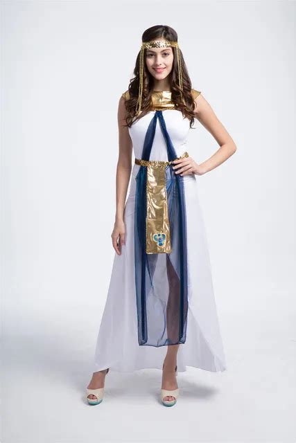 2016 halloween clothes women sleeveless arab queen of egypt cleopatra cosplay costume ladies