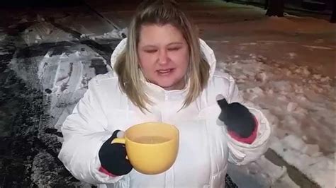 what happens when you throw boiling water into freezing cold air youtube
