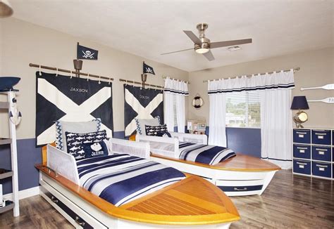 Boys Room Nautical Rooms Boat Bed Beach Pirate Theme Pottery