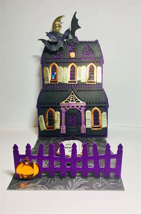 Haunted House Easel Card Designed By Cheryl Crites Halloween Paper