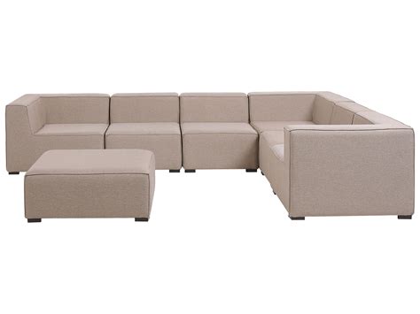 Beige Sofa Set Stunning Beige Linen C Shape Sofa Set With Deep Button