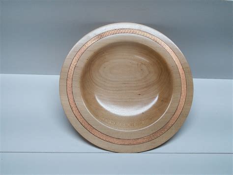 Hard Maple Platter With Metal Leaf Paint Detail Wood Turning Projects