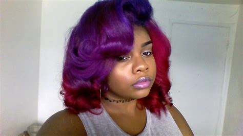 ~dying Natural Hair Purple And Pink~ Youtube