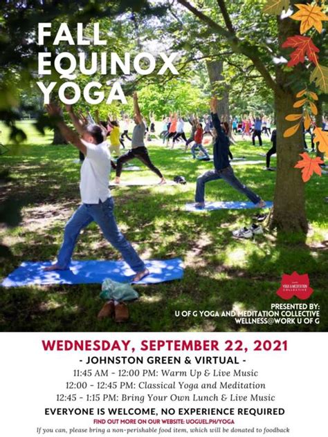 Fall Equinox Yoga 2021 U Of G News