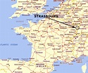 Tô indo para a França: ESTRASBURGO - no mapa da França