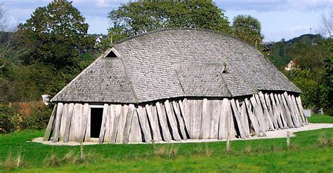 Reconstructed Longhouse Or Mead Hall Illustration World History