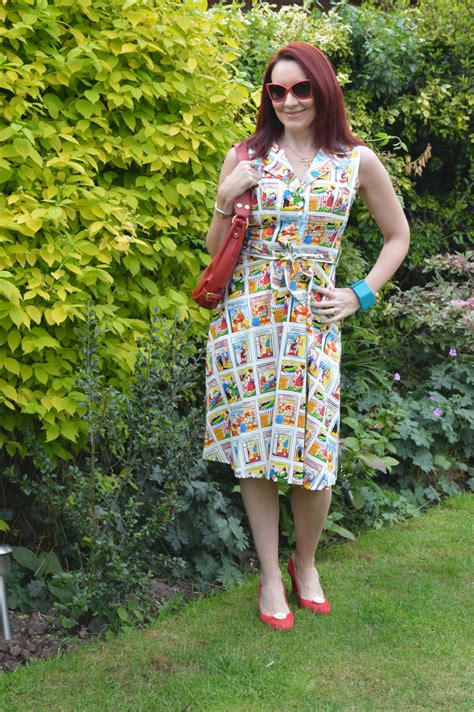 British Retro Saucy Postcard Dress