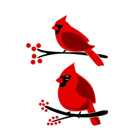 Bird Cardinal Cuttable Design Svg Png Dxf And Eps Designs Cameo Etsy