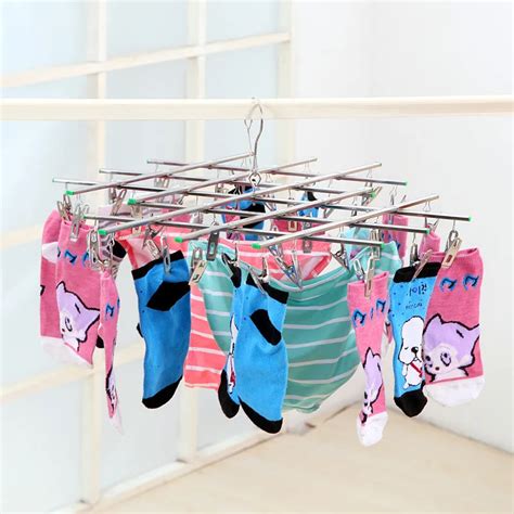 1pcs Stainless Steel Clothes Socks Shorts Underwear Drying Racks