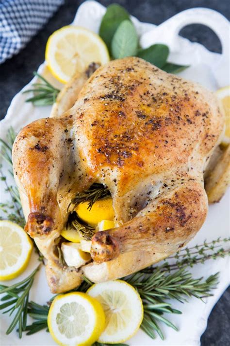 Table with specific weight and volume units of kashi, steam meal, roasted garlic chicken farfalle, frozen entree amounts. Whole Roasted Chicken with Lemon, Garlic & Rosemary | Simple Healthy Kitchen