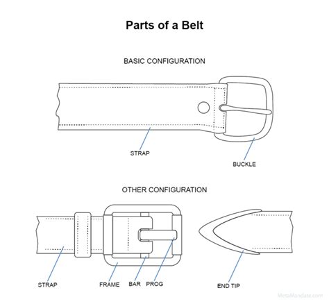 7 Parts Of A Belt Their Names And Functions Graphic