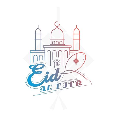 Eid Al Fitr On White Background 1114855 Vector Art At Vecteezy
