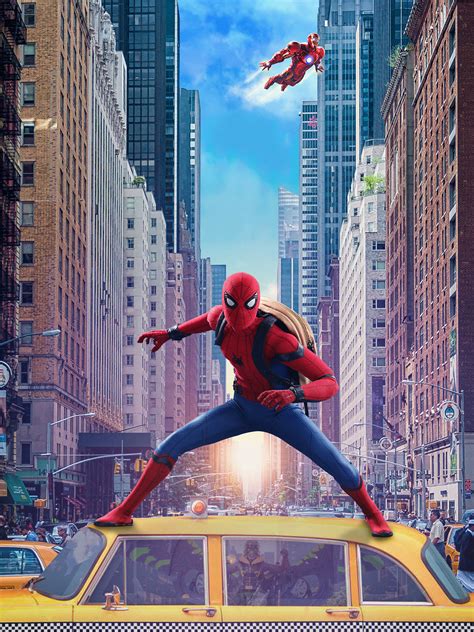 Wallpaper Spider Man Homecoming Movie Peter Parker 1536x2048