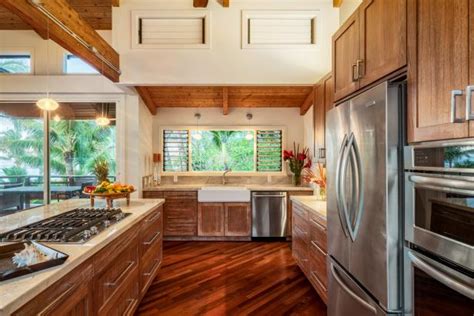 Modern Kitchen With Exotic Wood Cabinetry And Floors Hgtv