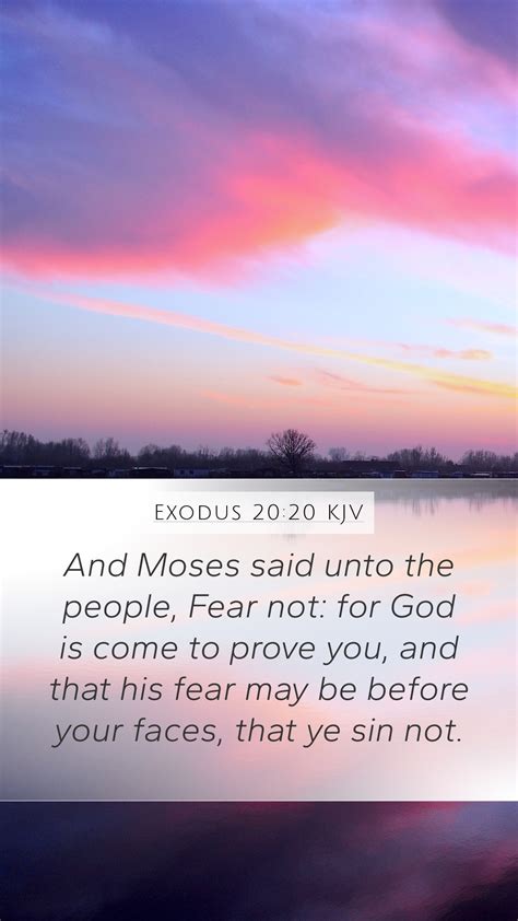 Exodus KJV Mobile Phone Wallpaper And Moses Said Unto The People Fear Not For God