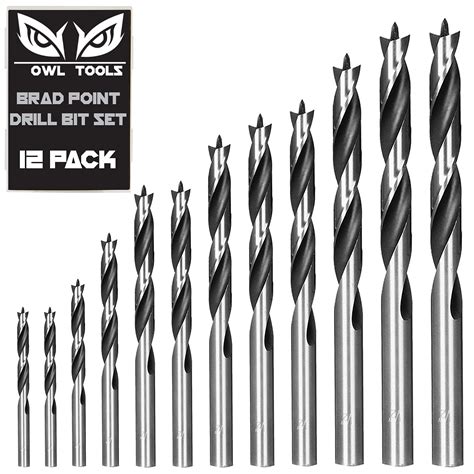 Buy Brad Point Wood Drill Bit Set 12 Pack With Storage Case