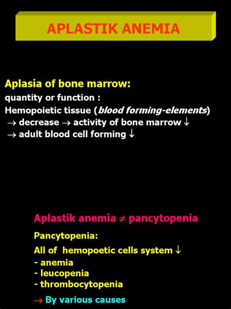 Aplastic Anemia Pdf Bone Marrow Anemia