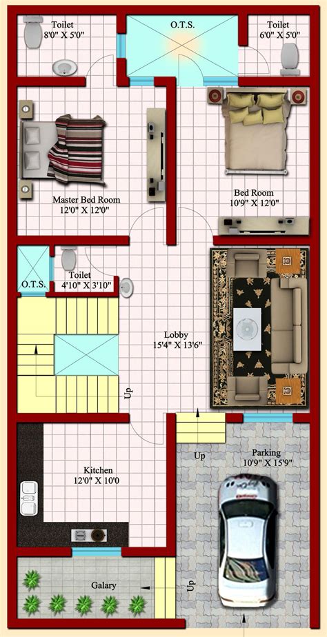 2bhk House Plan 3d House Plans Simple House Plans House Layout Plans