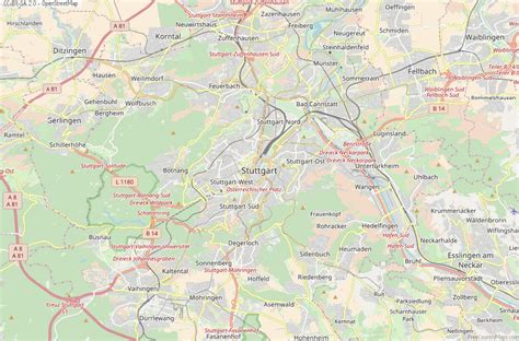 Stuttgart germany map with main attractions marked on the map. Stuttgart Map Germany Latitude & Longitude: Free Maps