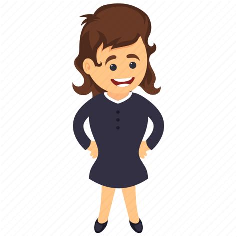 Business Woman Character Confident Business Woman Happy Business