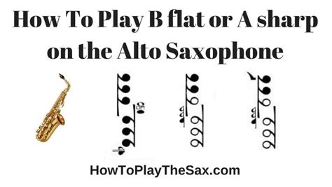 Notes On Alto Saxophone B Flat A Sharp
