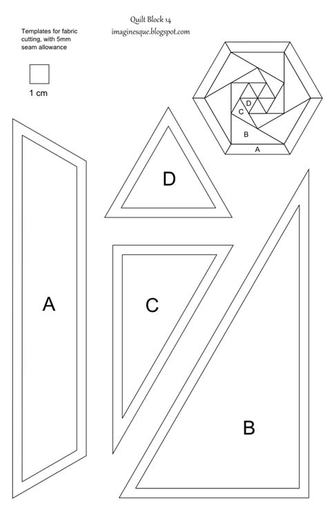 Tags quilt square templates 4 to 8 and 4 to 10 inches. Imaginesque: Quilt Block 14: Pattern and Template