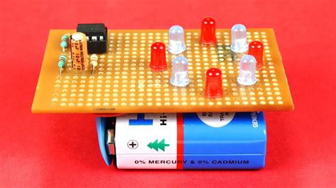 Diy Simple Led Chaser With 555 Timer Ic Simple Electronic Circuit
