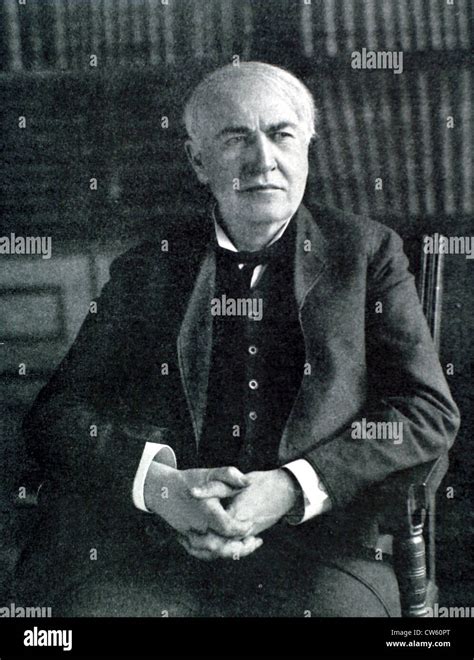 Thomas Edison 1847 1931 Stock Photo Alamy