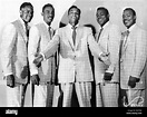 THE DRIFTERS Promotional photo of US vocal group in 1953. From left ...