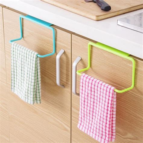 Bath towel drying racks allow the convenience of having your towels close at hand while also offering practicality in terms of keeping them dry and even warm. Metal Over Door Tea Towel Rack Bar Hanging Holder Rail ...