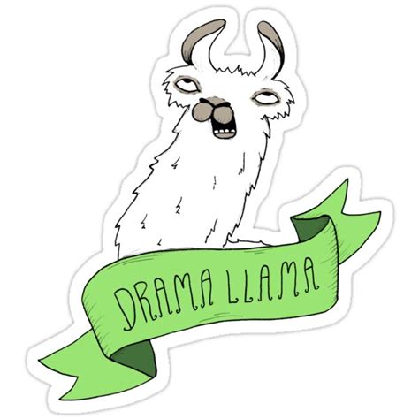 Drama Llama Stickers By Agrapedesign Redbubble