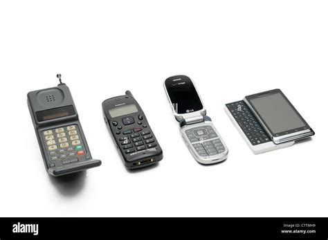 Mobilecell Phone Evolution Four Generations Of Phones Getting