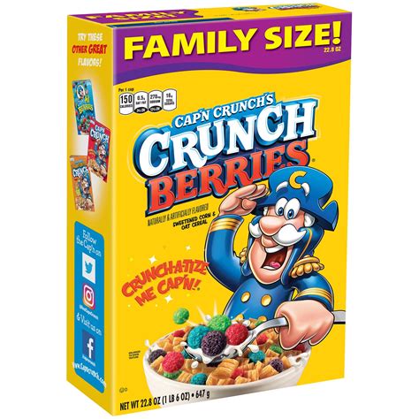 Capn Crunch Crunch Berries Cereal Family Size Shop Cereal At H E B
